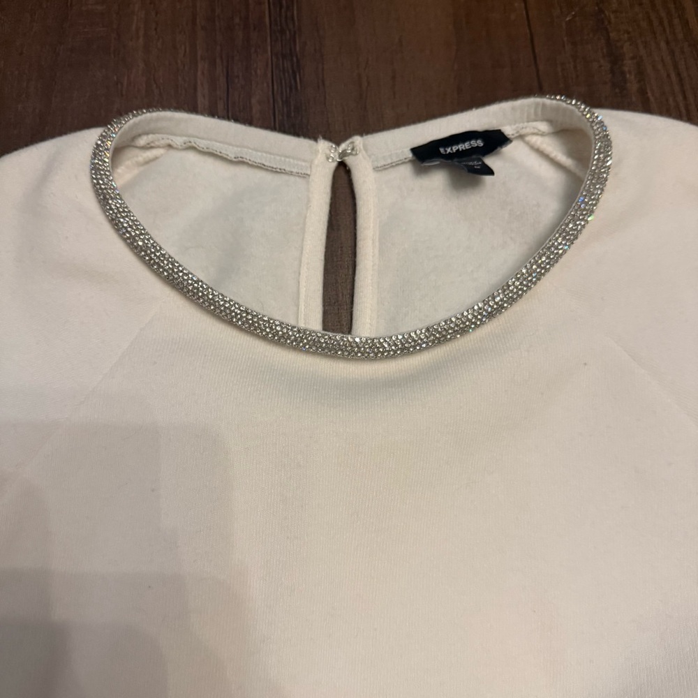 Express Rhinestone Collar Sweater - Picture 2 of 4